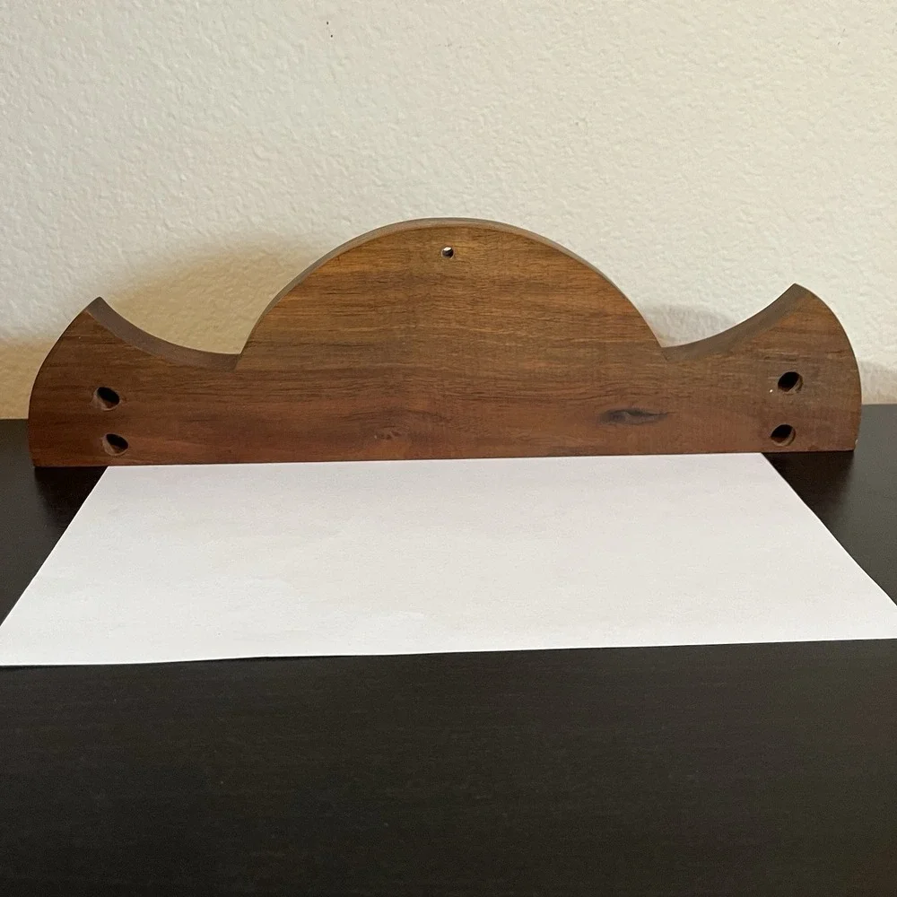 Vintage Wooden Hand/Tea Towel Rack Holder Kitchen Bathroom Decor MCM Country